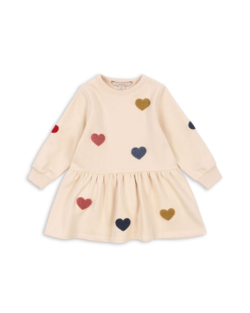 Kjole Barn med Print - 100% Øk. Bomull - Lou Terry Sweat Dress