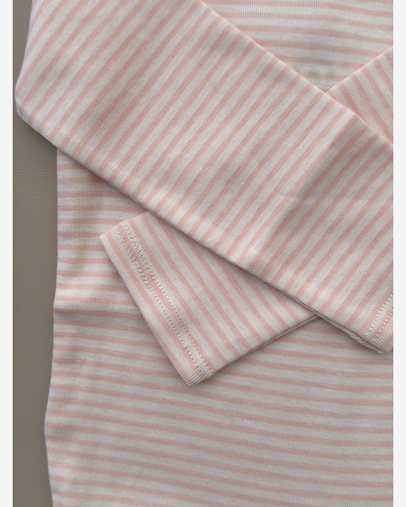 Body m/ Konvolutt Hals - 100% Øko Bomull | Fio Stripe LS Body