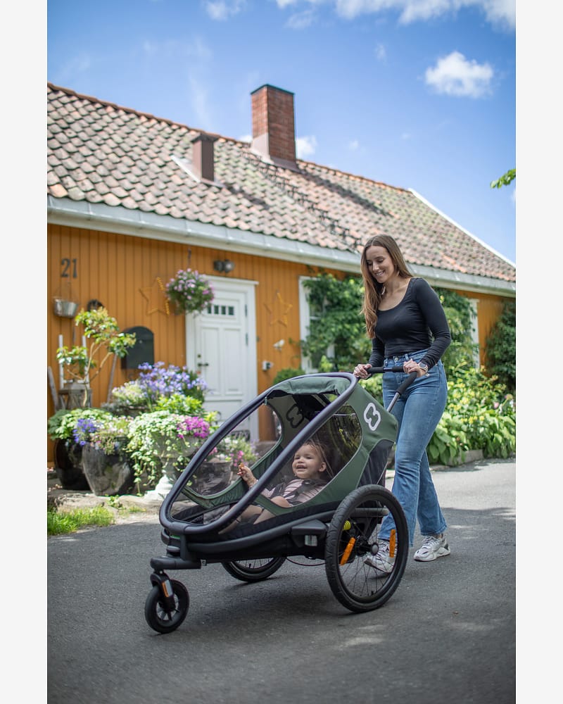Hamax Outback Sykkelvogn & Barnevogn, Plass til ett barn | Singel Bicycle Trailer