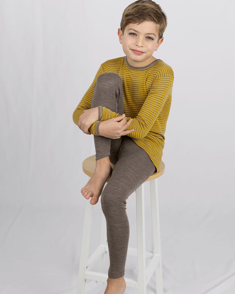 Ullongs - 70% Merino, 30% Silke - Ubehandlet Ull | Children's leggings