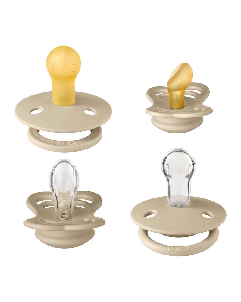 BIBS Try-it-Collection - Smokkepakke 4stk, Naturgummi | 0-6 mnd