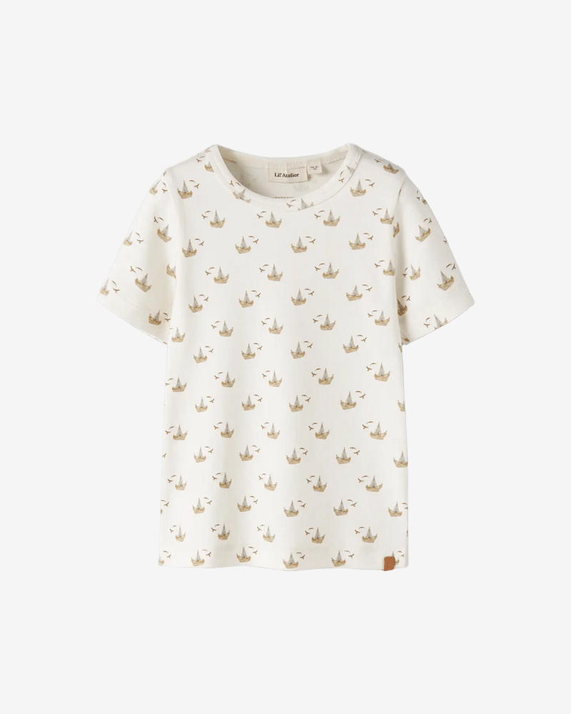 T-Skjorte Barn - Øko TENCEL | NMNGEO ANC SS SLIM TOP LIL