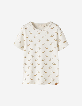 T-Skjorte Barn - Øko TENCEL | NMNGEO ANC SS SLIM TOP LIL