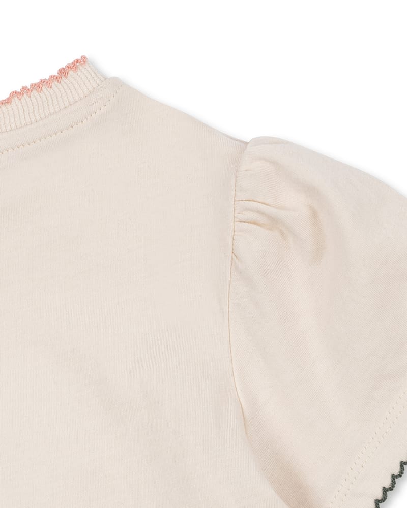 T Skjorte m/ Glitter Paljetter - 100% Øko Bomull | Famo Puff Tee GOTS