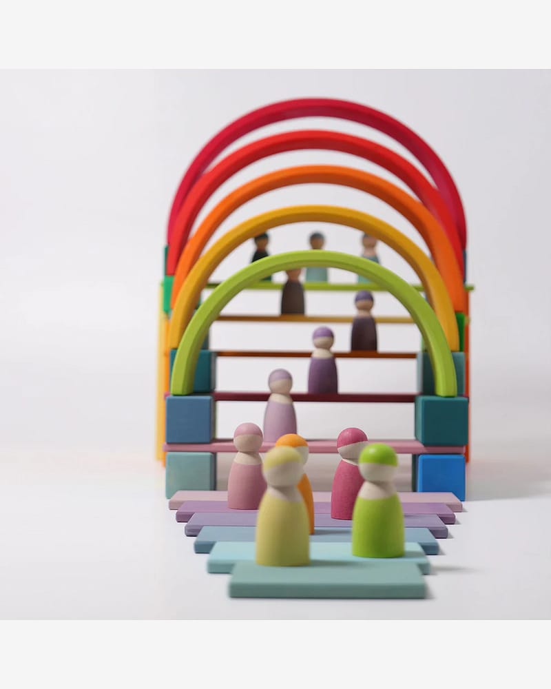Pastel Planker - Stableleke i Tre | Montessori Leker