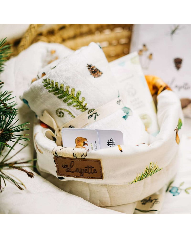 Oppbevaringskurv Quiltet - 100% Øko Bambus