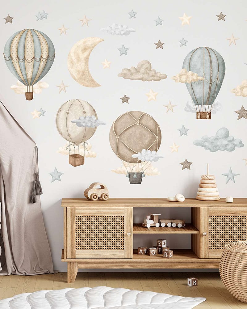 Wallstickers Luftballong - ØKO Veggklistremerker Barnerom - 42pk