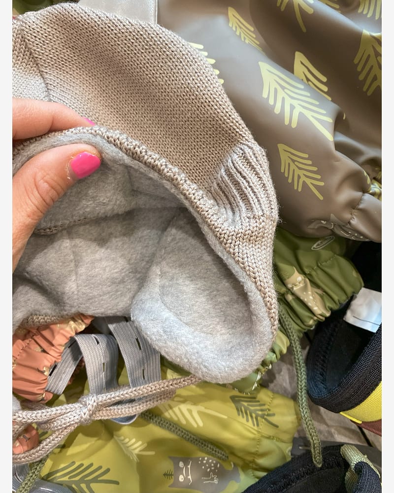 Babylue Ull m/ fleecefôr og vindstopper - Varm | 1-3år - 1-3 år