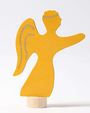 bursdagsring grimms lysestake trefigur engel