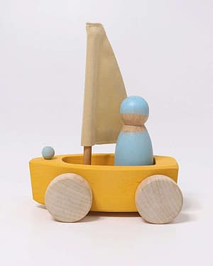 Gul m/ Lyseblå Figur