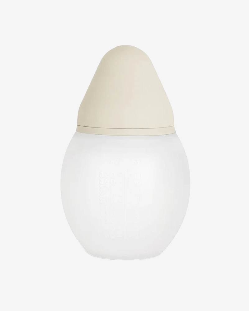 Tåteflaske i Silikon 330ml - Medium Flow | Fra 4mnd