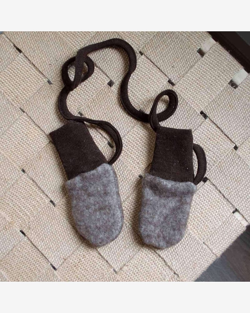 Babyvotter i ullfleece - Ubehandlet ull - Onesize (0-12 mnd)