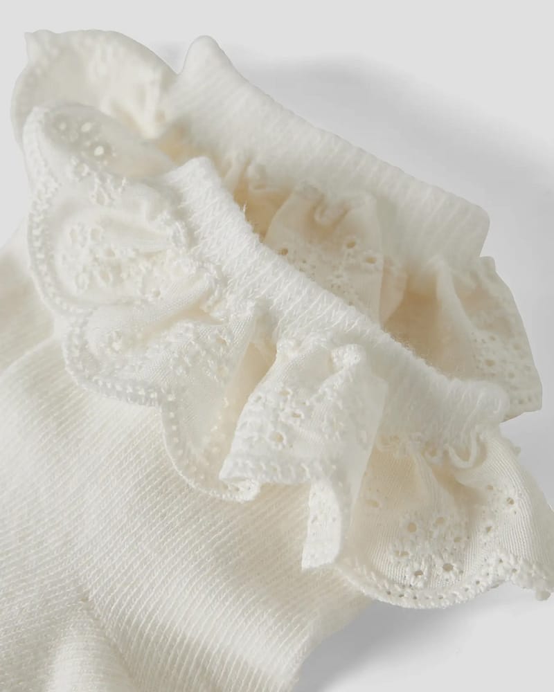 Sokker Barn med Blonder 2pk - Ankelsokker | NMFDERTRUD 2 PACK SOCK LIL