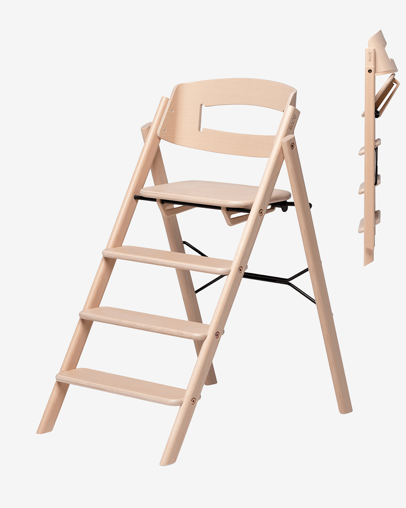 KAOS KLAPP® Bøk Barnestol - Best i Test 2026 - Sammenleggbar | Opp til 110kg!
