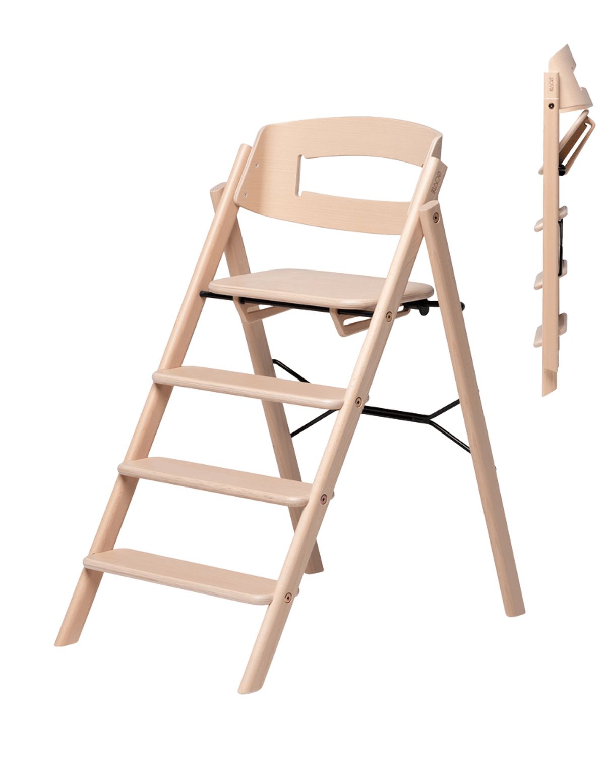 KAOS KLAPP® Bøk Barnestol - Best i Test 2026 - Sammenleggbar | Opp til 110kg!