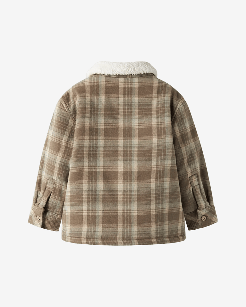 Fleece Jakke Barn - 100% Øko Bomull | NMMTAVOR LS LOOSE SHIRT LIL