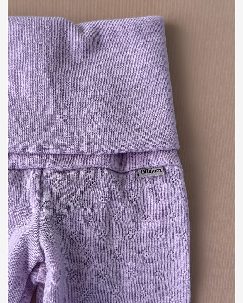 Ullbukse m/ dobbelt liv - 100% Merino, Pointelle | Ullongs