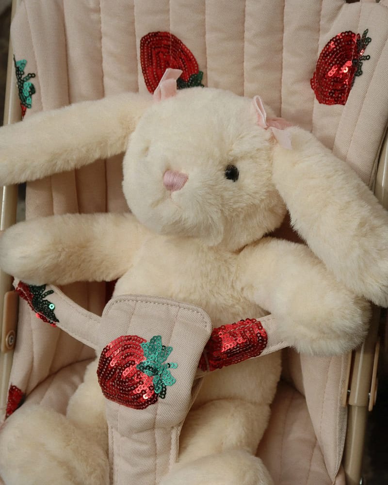 Dukkevogn m/ Glitrende Paljetter - Trille m/ Stelleveske | Tulle Doll Stroller