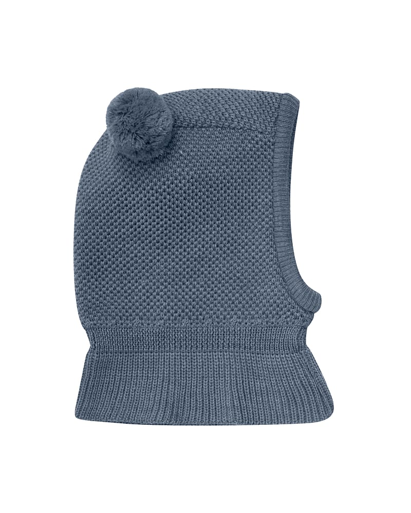 Balaclava Ull 2-Lags m/ Vindstopper | Windstopp w. Pompoms