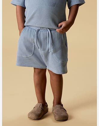 Shorts Barn – Vaffelstruktur i Øko Bomull | NMMHARUN SWEAT SHORTS LIL