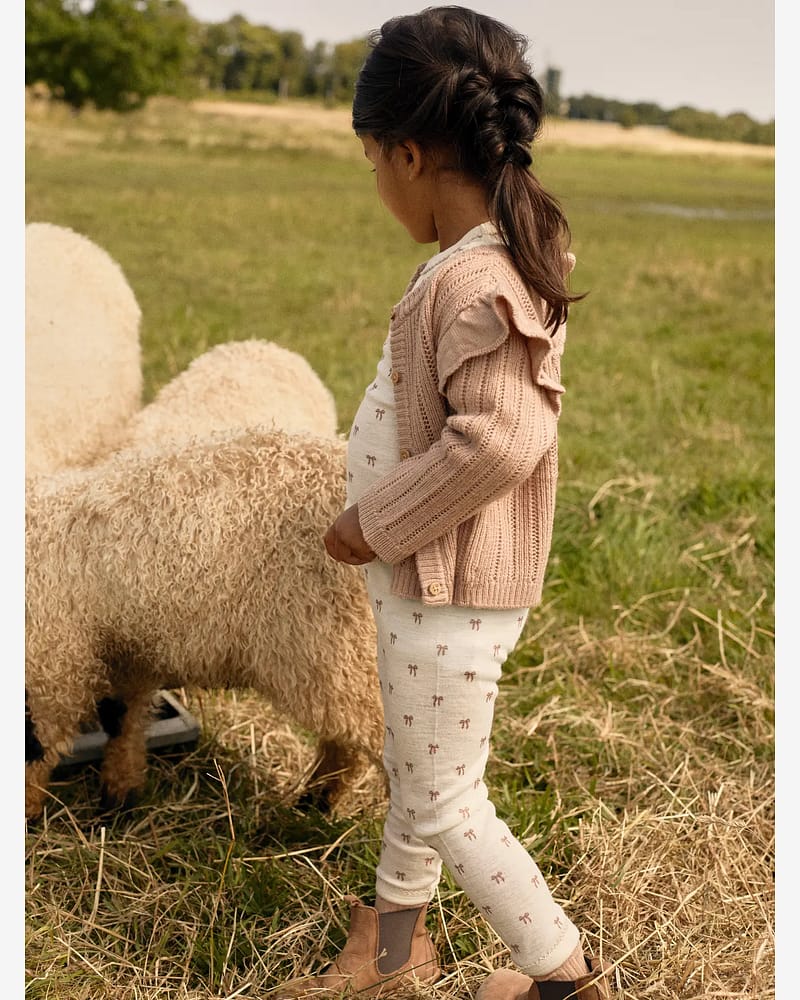 Cardigan i Ull Barn - Strikket