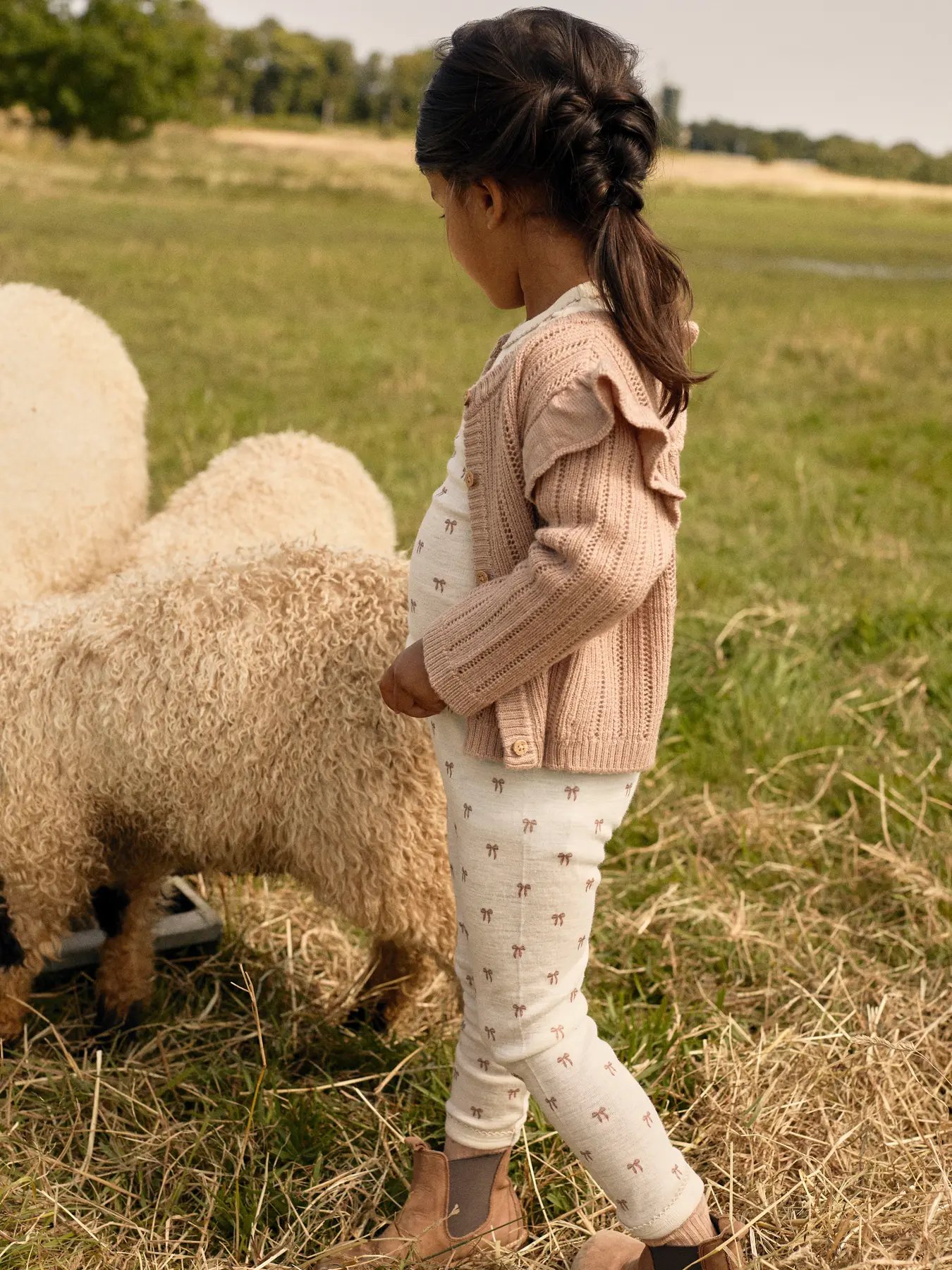 Cardigan i Ull Barn – Strikket
