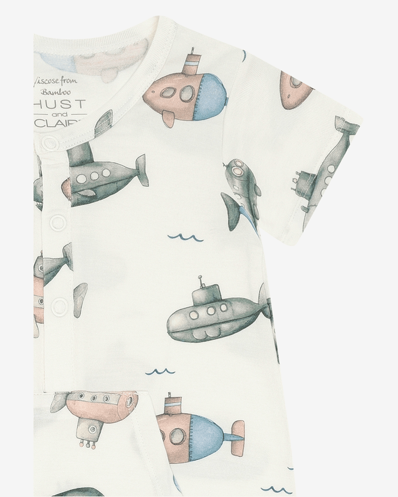 Romper Baby - 95% Bambusviskose, 5% Elastane | HCMilu Submarine