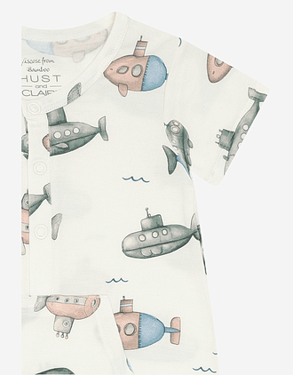 Romper Baby - 95% Bambusviskose, 5% Elastane | HCMilu Submarine