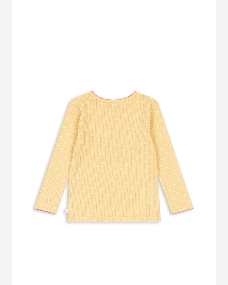 Trøye Langermet -100% Øko Bomull, Pointelle | Minnie Blouse GOTS