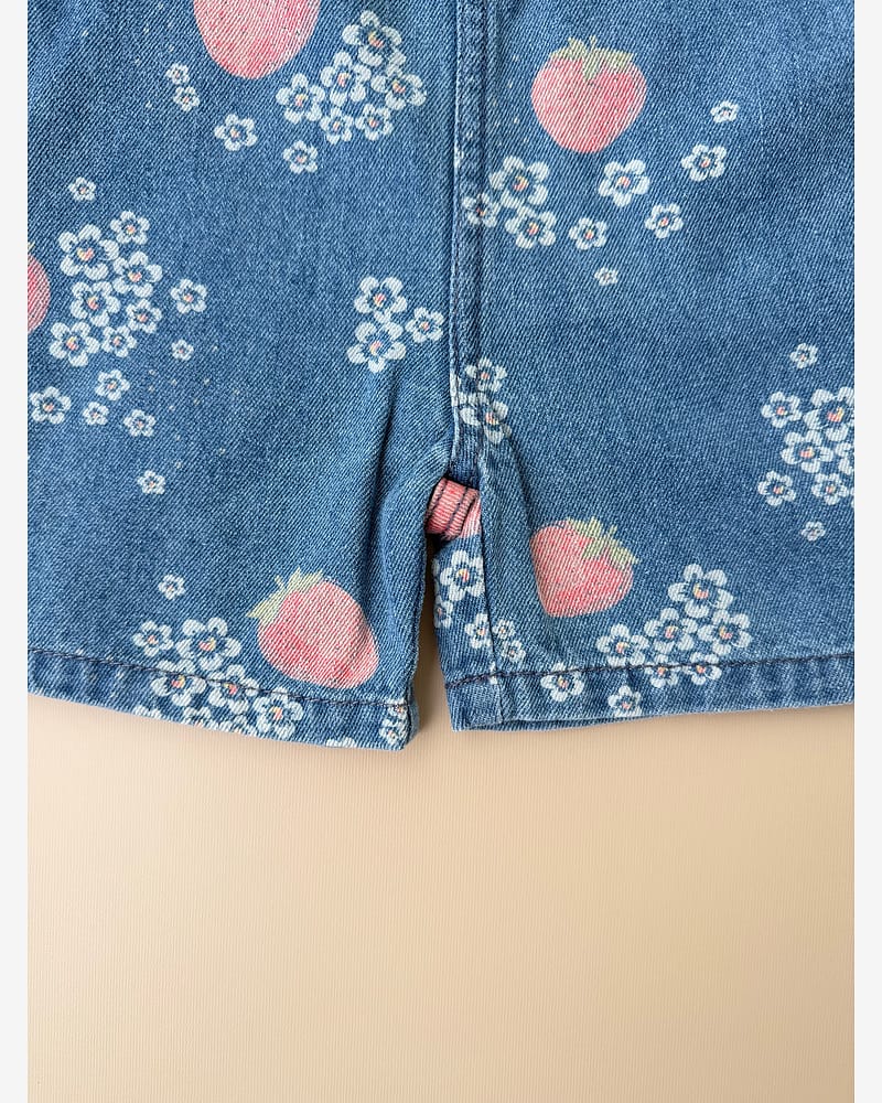 Seleshorts Barn – Denim, 100% Øko Bomull | Magot Overalls GOTS