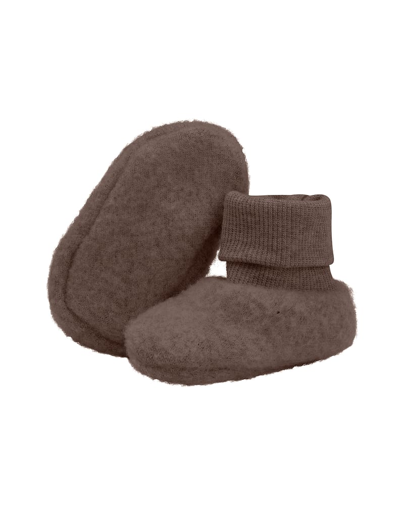 Ulltøfler i Ullfleece - Varm, 100% Merino | Footies Wool Fleece 2-layer