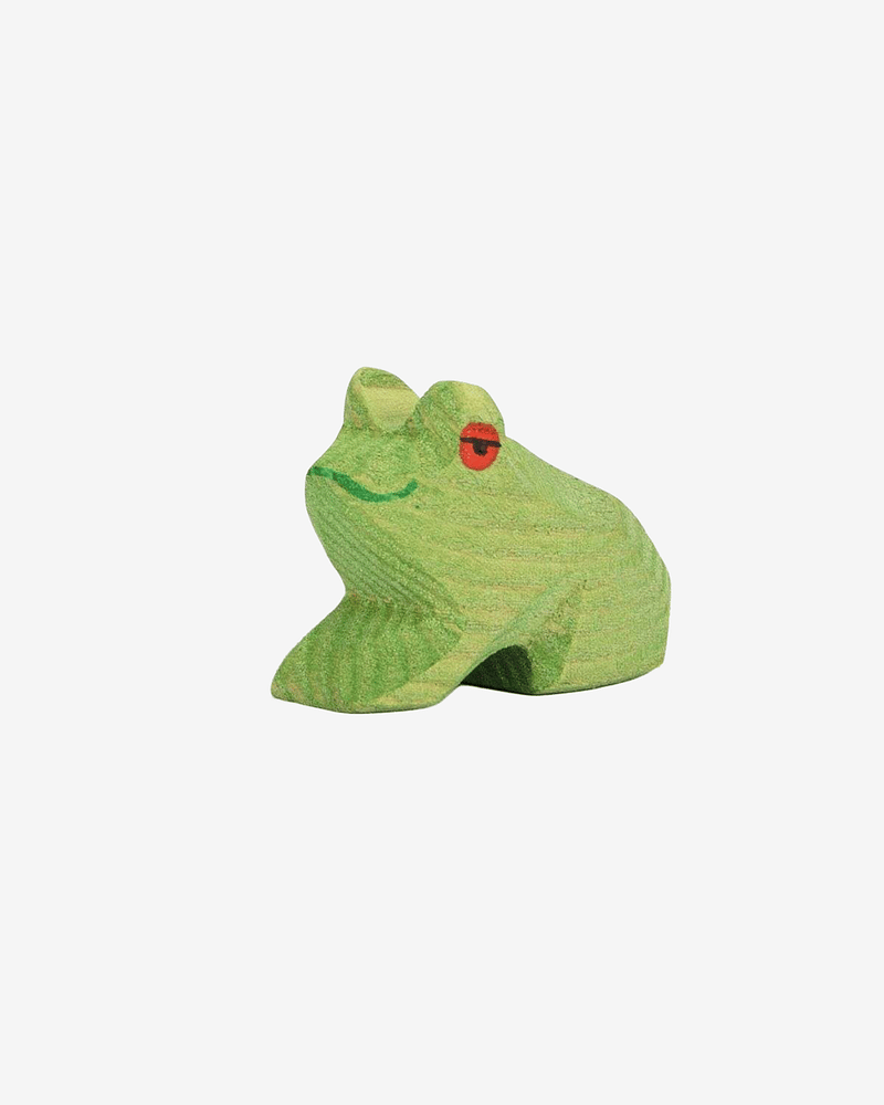 Frosk Lekedyr - Håndlaget Trefigur | Dyrefigurer Skog