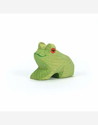 Frosk Lekedyr - Håndlaget Trefigur | Dyrefigurer Skog
