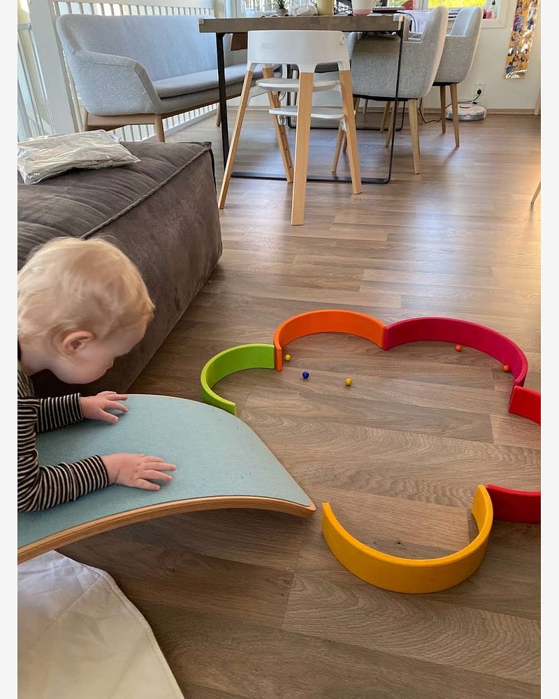 Regnbue Stor Orginal - Stableleke i Tre | Montessori Leker