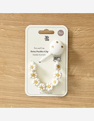 Smokkesnor med Blomster i Silikon | Daisy Pacifier Clip