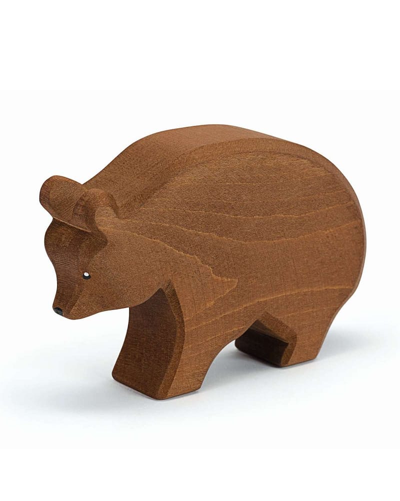 Bjørn Lekedyr - Håndlaget Trefigur | Dyrefigurer Skog