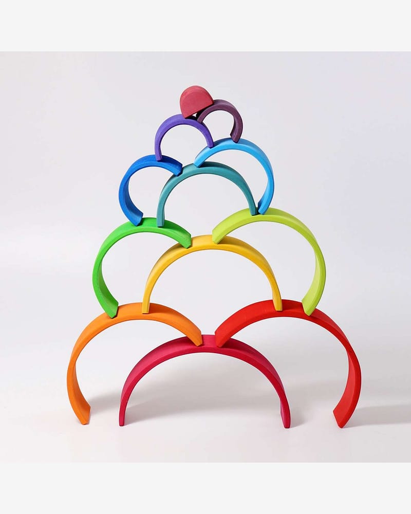 Regnbue Stor Orginal - Stableleke i Tre | Montessori Leker