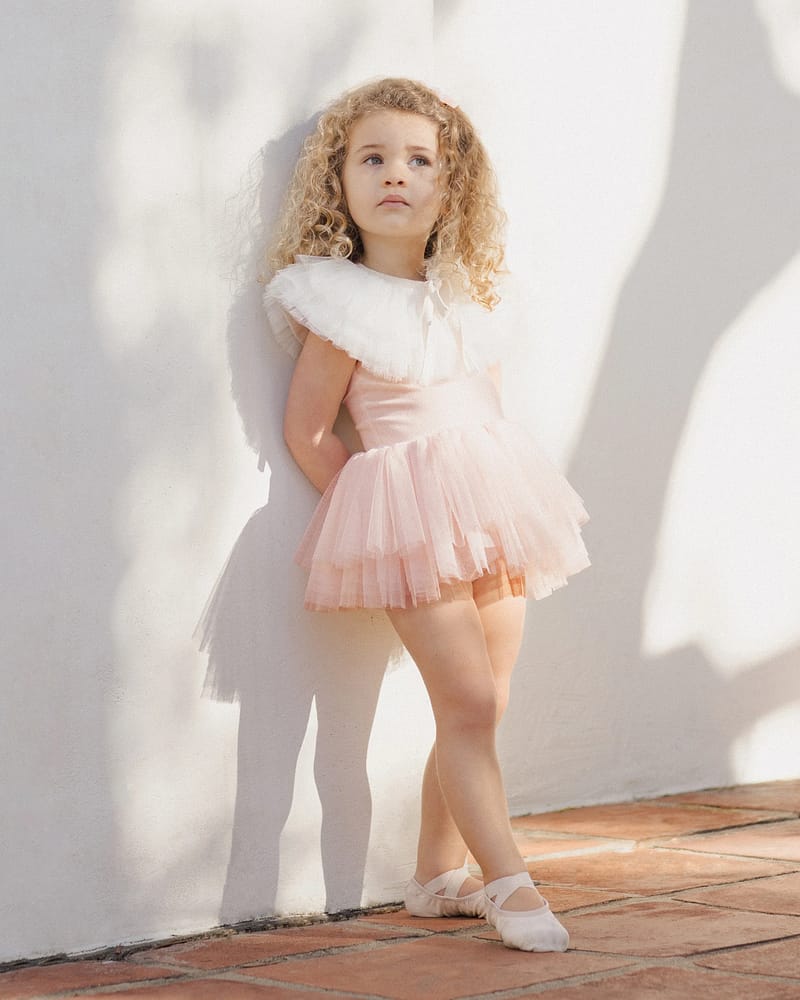 Krage i Tyll med Sløyfe - Ruffle Tulle Collar