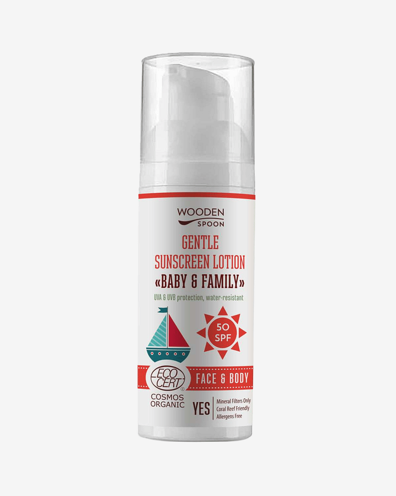 Solkrem Baby & Family SPF50 - Mineral, 100% Naturlig - Trygg for Nyfødt | 50ml