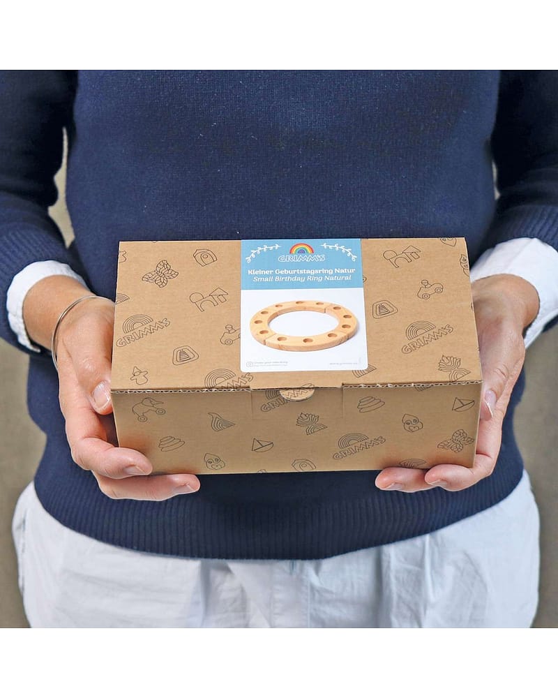 Bursdagsring | Stake i Tre til Lys og Figurer - Liten
