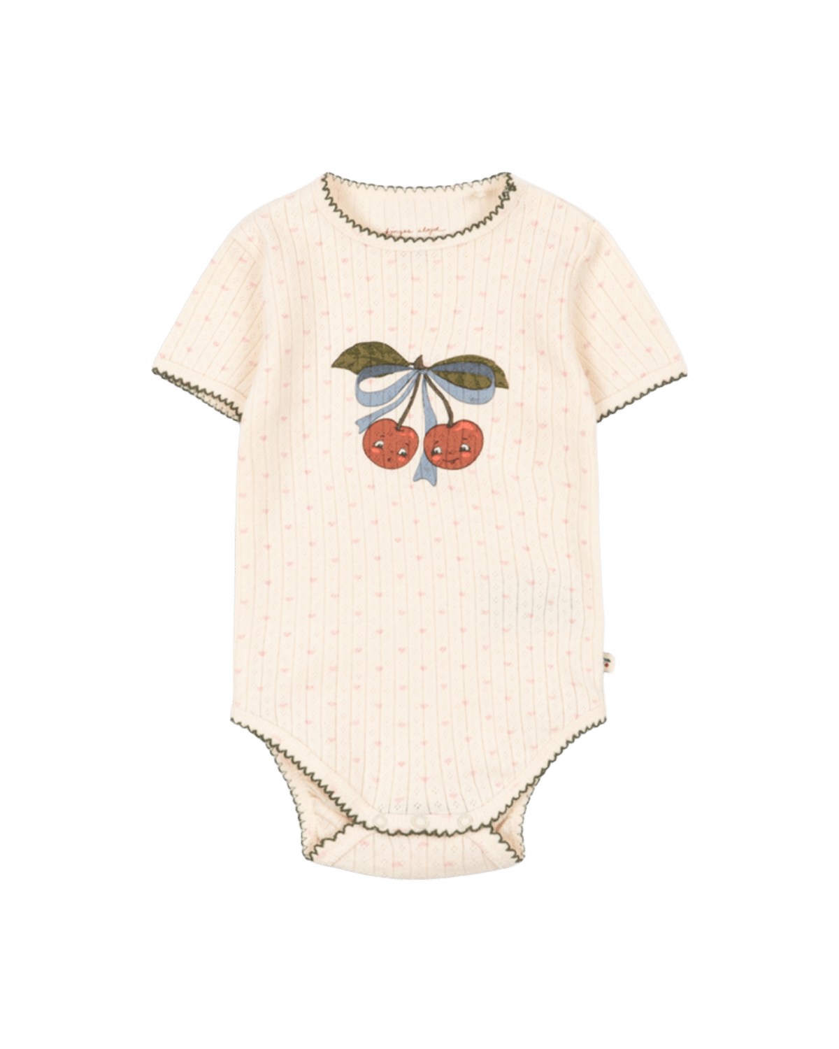 Body Kortermet - 100% Øko Bomull, Pointelle | Minnie Short Sleeve Body