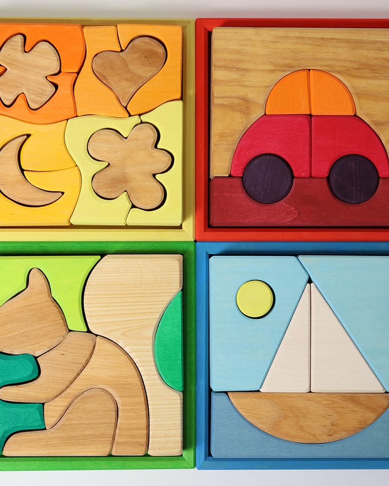 Byggesett og Puslespill - 8 klosser | Building Set