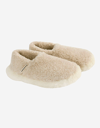 Ulltøfler Dame - Ullfleece og Skinn - 100% Merino | Mama Snuggle Slips