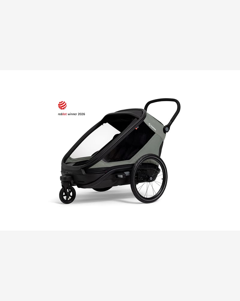 Hamax Outback Next Sykkelvogn & Barnevogn, 2-Seter | Double Bicycle Trailer