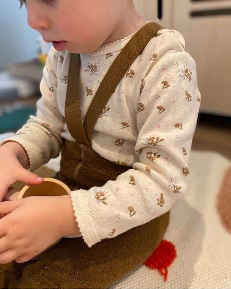 Strømpebukse Teddy u/ føtter m/ seler - Warmy Footless Tights