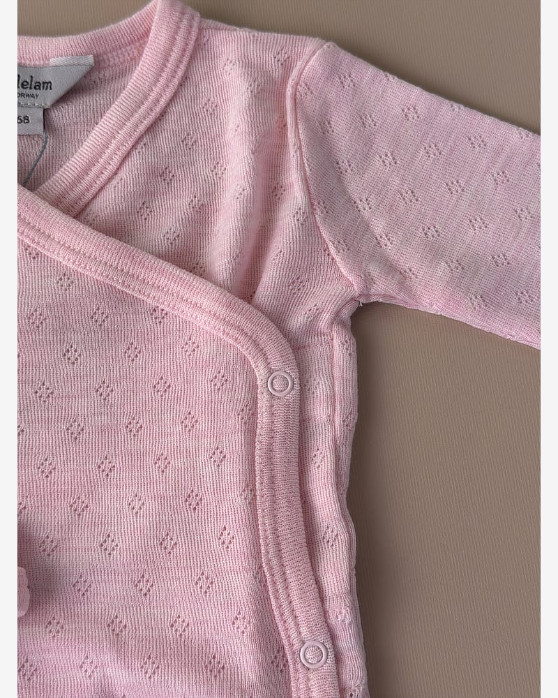 Omslagsbody Ull - 100% Merino, Pointelle | Ullbody Mini