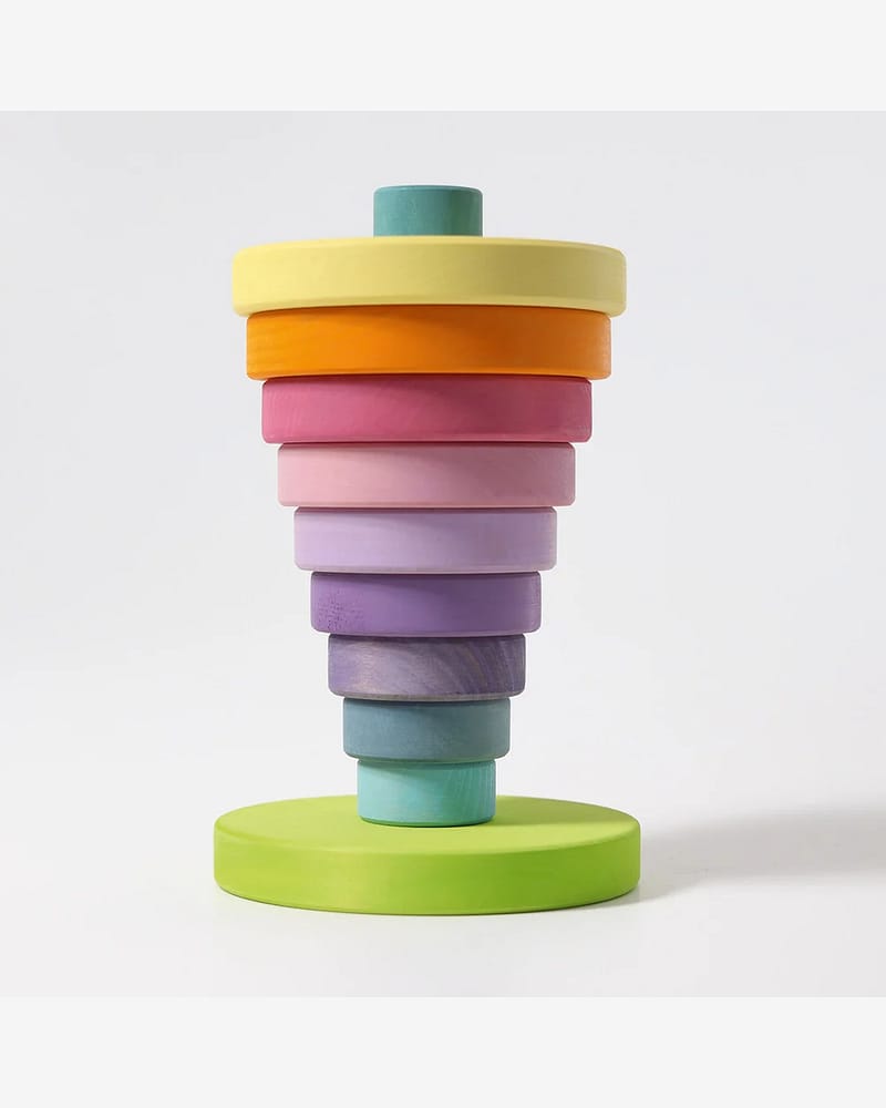 Stabletårn i Tre - Stort 23cm | Conical tower