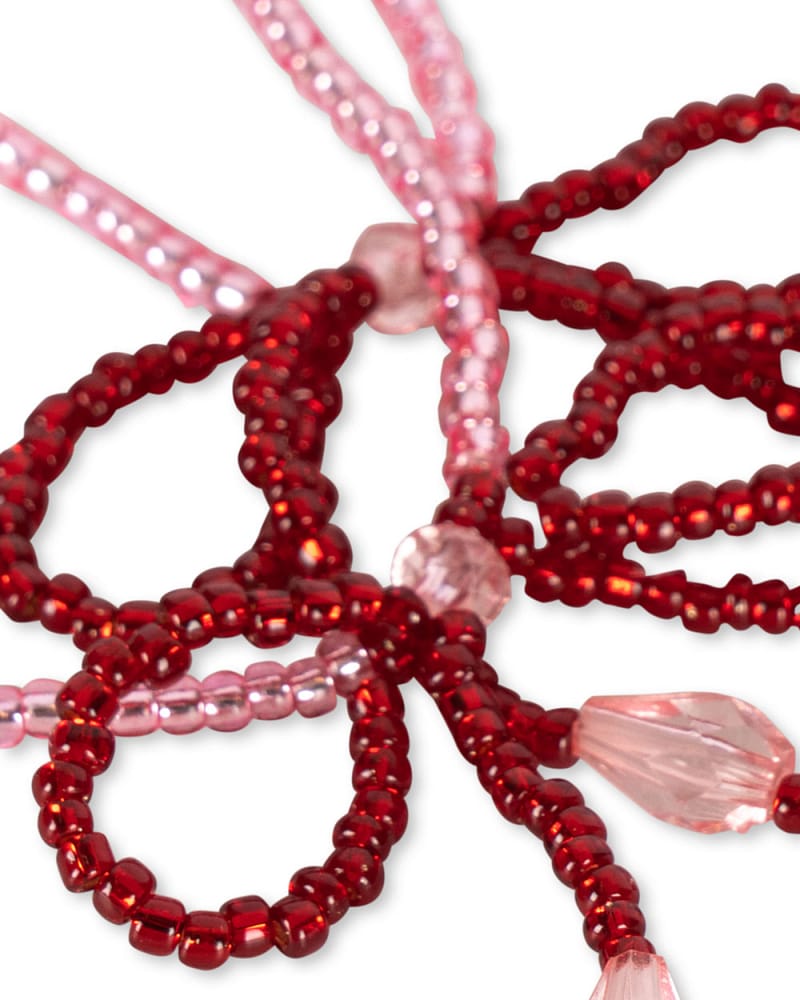 Kjede og Armbånd M/ Glassperler | Pearl Necklace and Bracelet