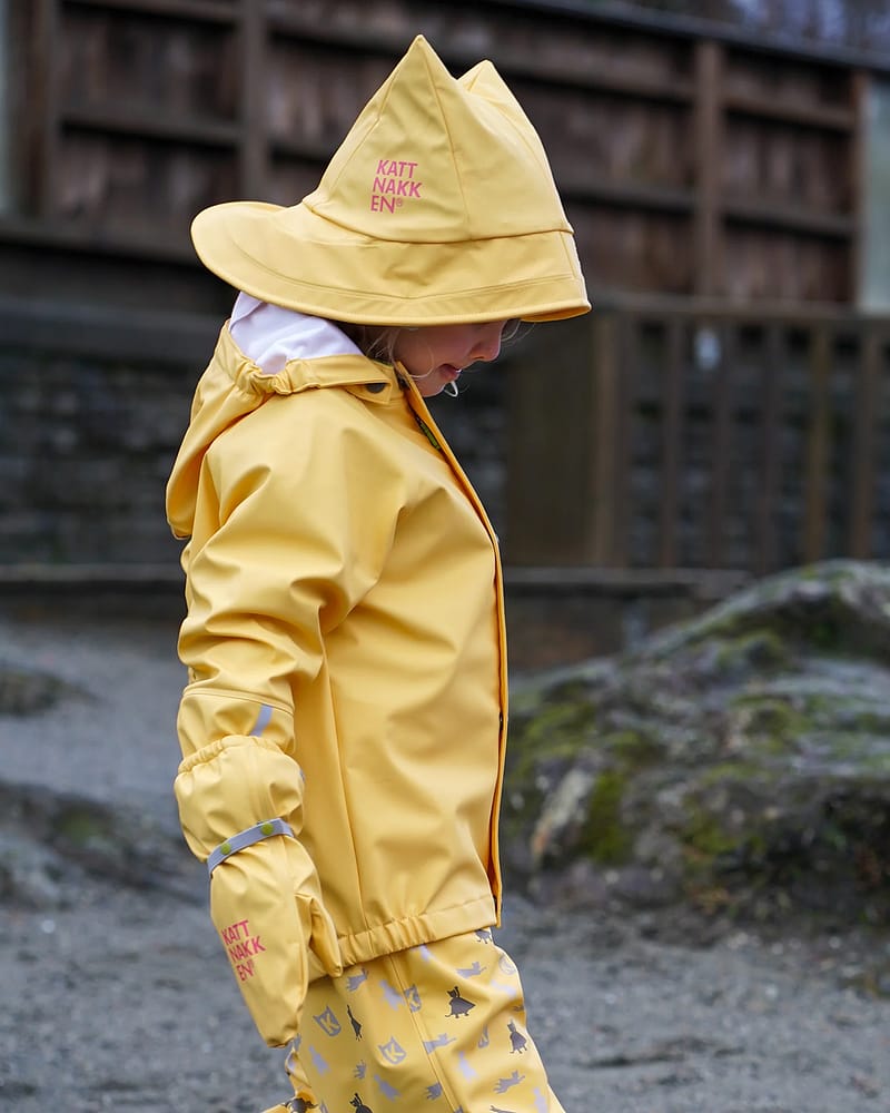 Sydvest Barn M/ Fleecefôr og øreklaffer | Vanntett 10.000 «Superkatten 2026»