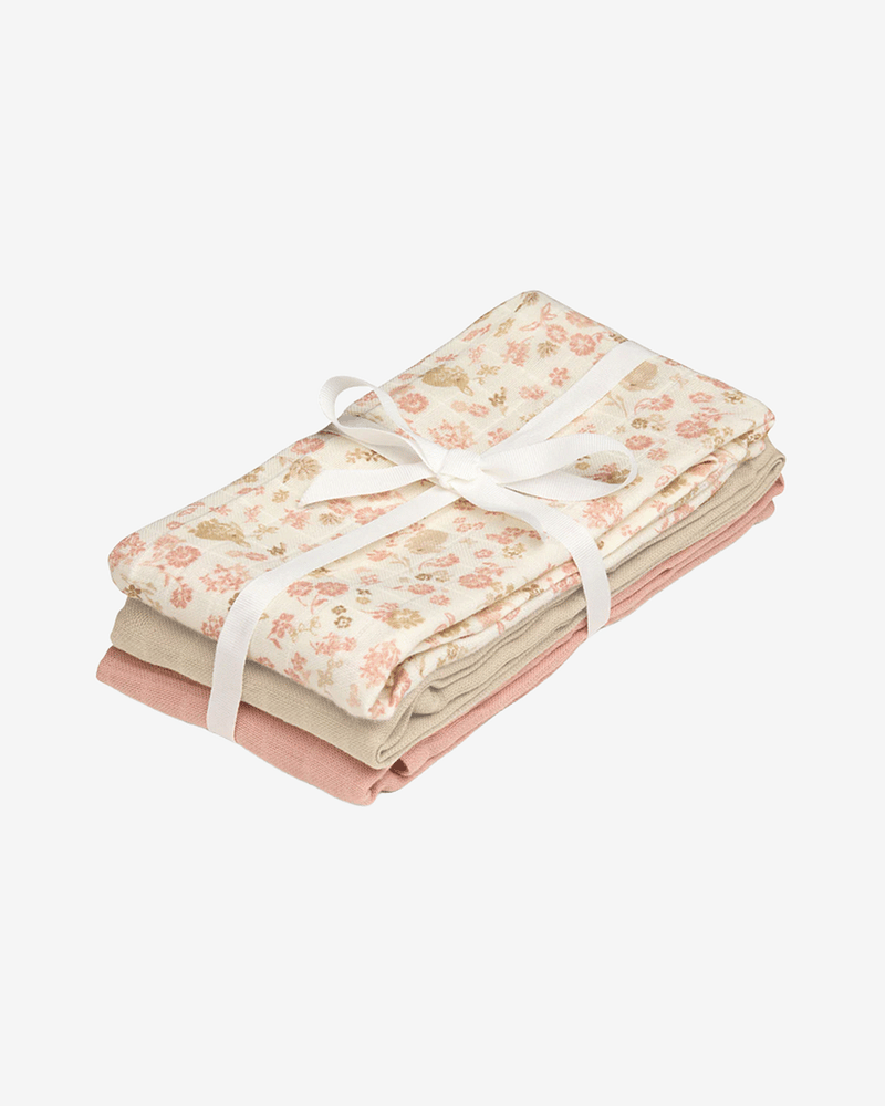Gulpekluter Musselin 3pk - Økologisk | Gasskluter 70x70